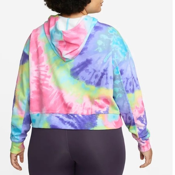 Nike Get Fit Women's French Terry Tie-Dye Training Hoodie - Picture 2 of 10